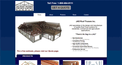 Desktop Screenshot of jagrooftrusses.com